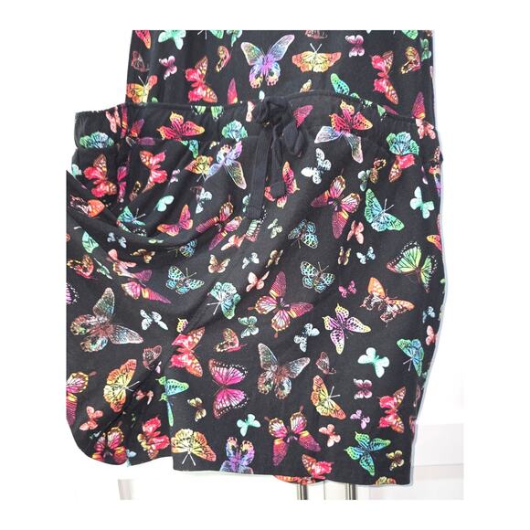 No Boundaries Colorful Butterfly Print Shortalls Size XXL (19) Juniors - Picture 4 of 10